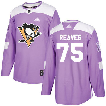 Adidas Penguins #75 Ryan Reaves Purple Authentic Fights Cancer Stitched NHL Jersey