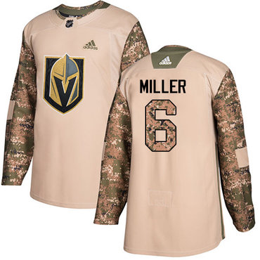 Adidas Golden Knights #6 Colin Miller Camo Authentic 2017 Veterans Day Stitched NHL Jersey