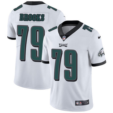 Nike Eagles #79 Brandon Brooks White Men's Stitched NFL Vapor Untouchable Limited Jersey