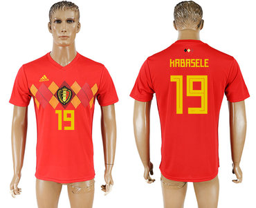 Belgium #19 KABASELE Home 2018 FIFA World Cup Thailand Soccer Jersey