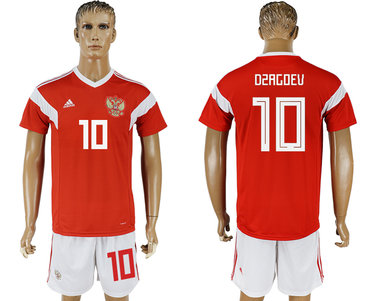 Russia #10 OSAGOEV Home 2018 FIFA World Cup Soccer Jersey