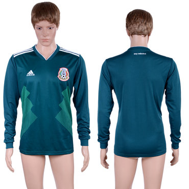 Mexico Home 2018 FIFA World Cup Long Sleeve Thailand Soccer Jersey