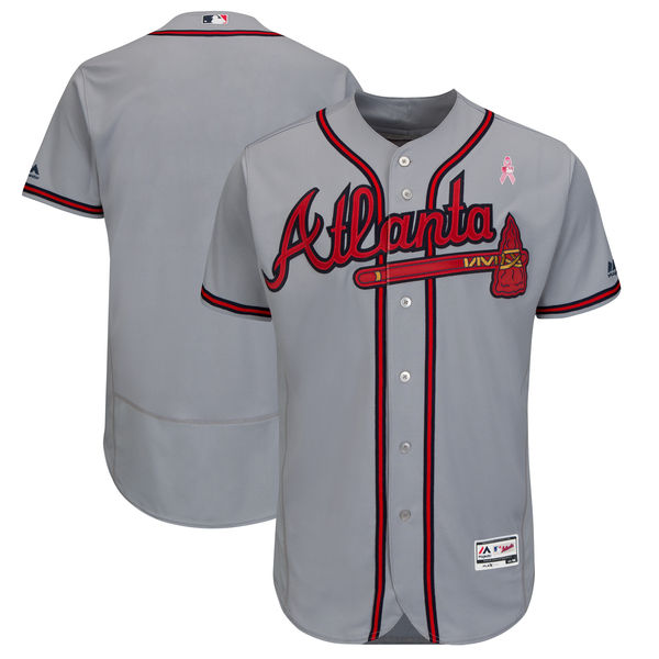 Atlanta Braves Blank Gray 2018 Mother's Day Flexbase Jersey