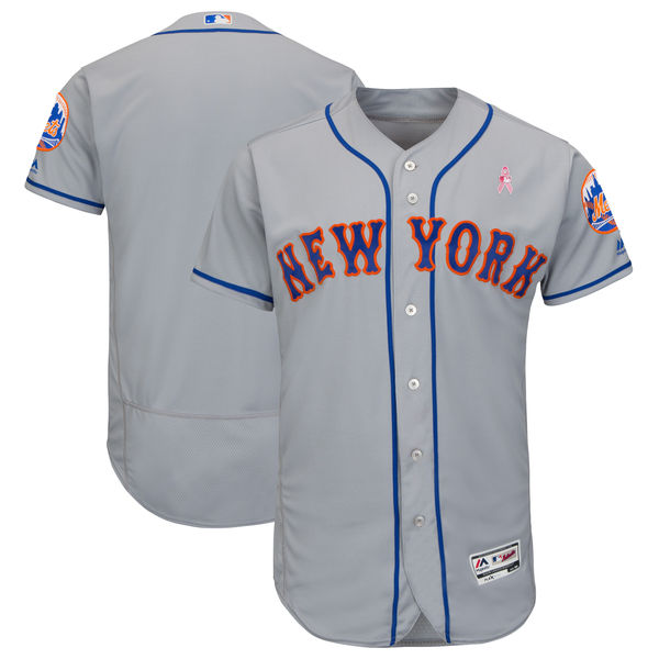 New York Mets Blank Gray 2018 Mother's Day Flexbase Jersey