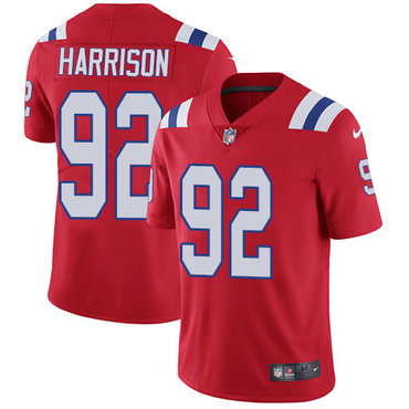 Nike New England Patriots #92 James Harrison Red Alternate Youth Stitched NFL Vapor Untouchable Limited Jersey