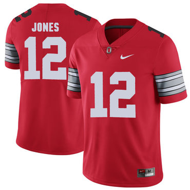 Ohio State Buckeyes 12 Cardale Jones Red 2018 Spring Game College Football Limited Jersey