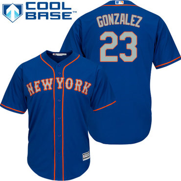 New York Mets #23 Adrian Gonzalez Blue New Cool Base Alternate Home Stitched MLB Jersey