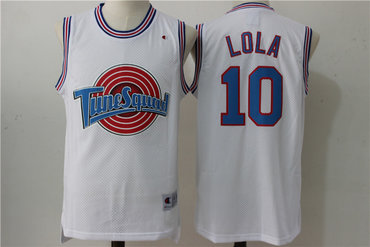 Tune Squad 10 Lola White Stitched Movie Jersey