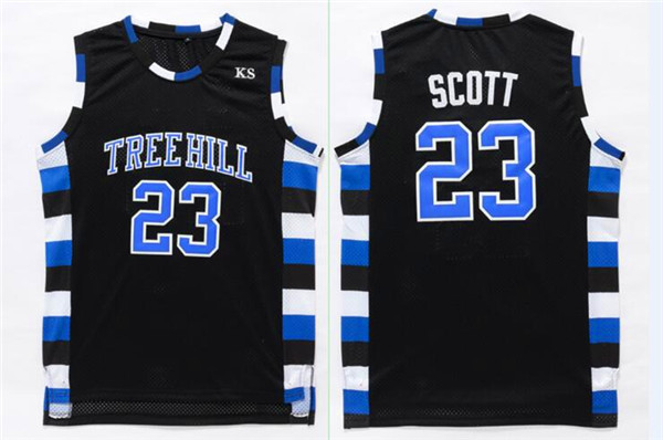 One Three Hill 23 Scott Black Stitched Jersey