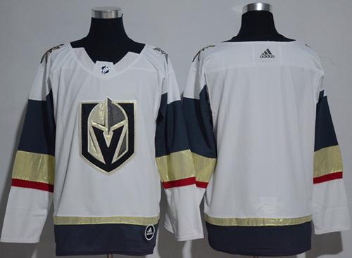 Adidas Vegas Golden Knights Blank White Road Authentic Women's Stitched NHL Jersey