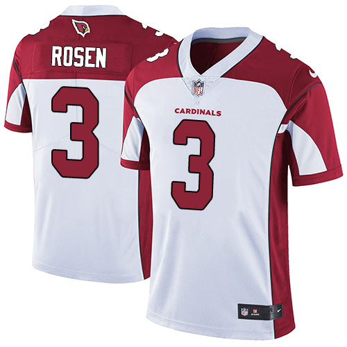 Nike Arizona Cardinals #3 Josh Rosen White Men's Stitched NFL Vapor Untouchable Limited Jersey