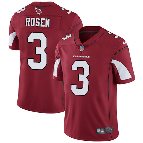 Nike Arizona Cardinals #3 Josh Rosen Red Team Color Men's Stitched NFL Vapor Untouchable Limited Jersey