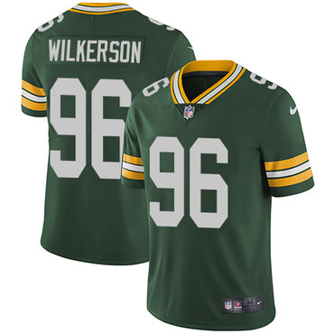 Nike Green Bay Packers #96 Muhammad Wilkerson Green Team Color Men's Stitched NFL Vapor Untouchable Limited Jersey