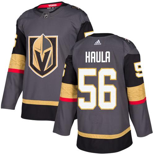 Adidas Vegas Golden Knights #56 Erik Haula Grey Home Authentic Stitched Youth NHL Jersey