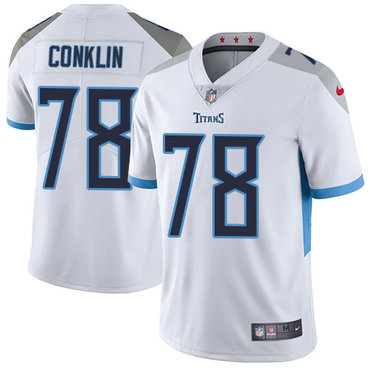 Nike Tennessee Titans #78 Jack Conklin White Men's Stitched NFL Vapor Untouchable Limited Jersey