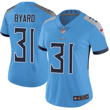 Nike Titans #31 Kevin Byard Light Blue Team Color Women's Stitched NFL Vapor Untouchable Limited Jersey