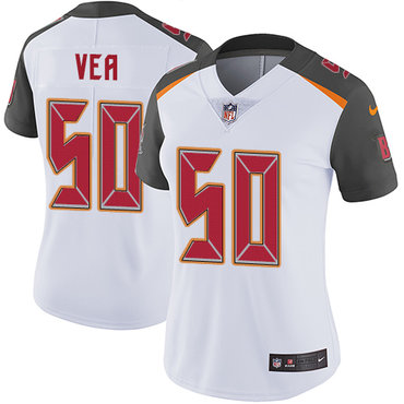 Nike Buccaneers #50 Vita Vea White Women's Stitched NFL Vapor Untouchable Limited Jersey