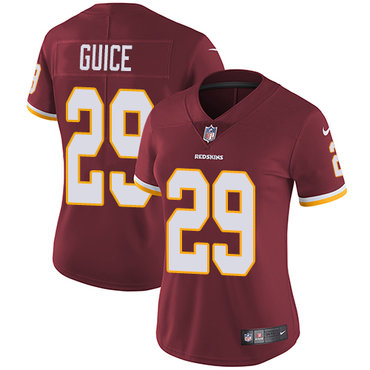 Nike Redskins #29 Derrius Guice Burgundy Red Team Color Women's Stitched NFL Vapor Untouchable Limited Jersey