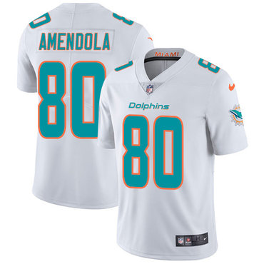 Nike Dolphins #80 Danny Amendola White Youth Stitched NFL Vapor Untouchable Limited Jersey