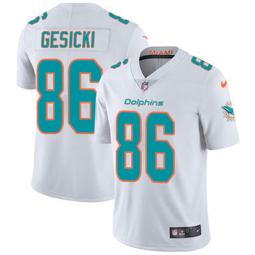 Nike Dolphins #86 Mike Gesicki White Youth Stitched NFL Vapor Untouchable Limited Jersey