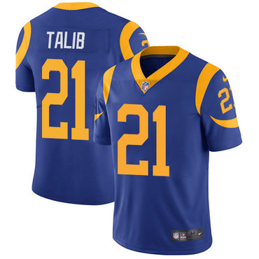 Nike Rams #21 Aqib Talib Royal Blue Alternate Youth Stitched NFL Vapor Untouchable Limited Jersey