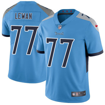 Nike Titans #77 Taylor Lewan Light Blue Team Color Youth Stitched NFL Vapor Untouchable Limited Jersey