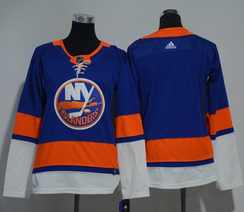 Adidas New York Islanders Blank Royal Blue Home Authentic Women's Stitched NHL Jersey