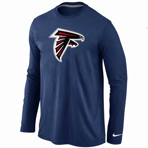 Nike Atlanta Falcons Logo Long Sleeve T-Shirt D.Blue