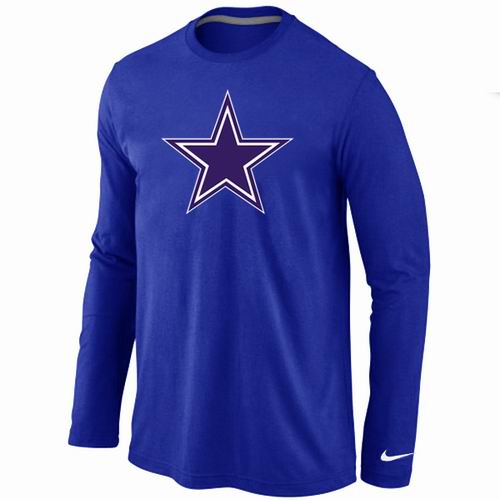 Nike Dallas Cowboys Logo Long Sleeve T-Shirt BLUE