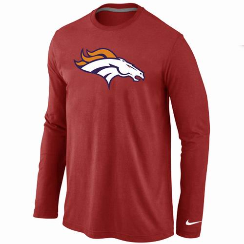 Nike Denver Broncos Logo Long Sleeve T-Shirt RED