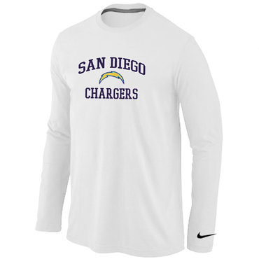 Nike San Diego Chargers Heart & Soul Long Sleeve T-Shirt White