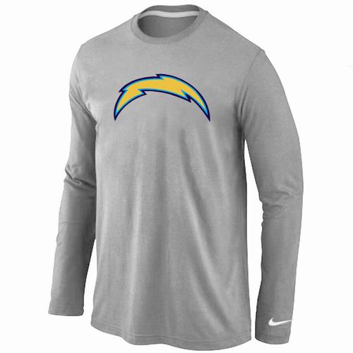 Nike San Diego Chargers Logo Long Sleeve T-Shirt Grey