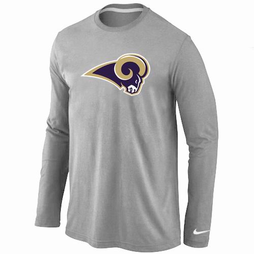 Nike St.Louis Rams Logo Long Sleeve T-Shirt Grey