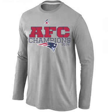 Nike Patriots Grey Long Sleeve Men T-Shirts