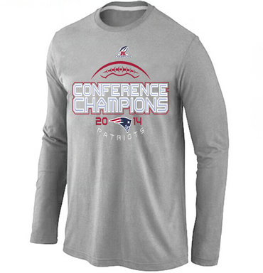 Nike Patriots Grey Long Sleeve Men T-Shirts02