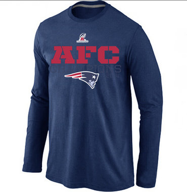 Nike Patriots D.Blue Long Sleeve Men T-Shirts