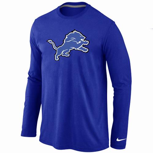 Nike Detroit Lions Logo Long Sleeve T-Shirt BLUE