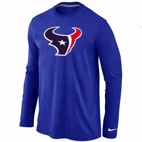 Nike Houston Texans Logo Long Sleeve T-Shirt BLUE