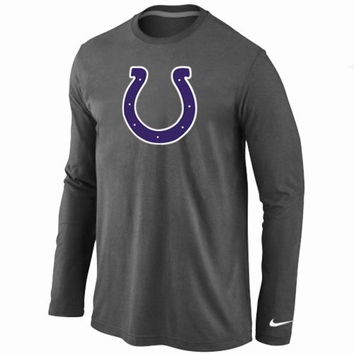 Nike Indianapolis Colts Logo Long Sleeve T-Shirt D.Grey