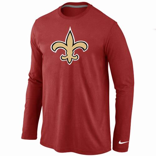 Nike New Orleans Saints Logo Long Sleeve T-Shirt RED