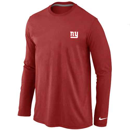 New York Giants Logo Long Sleeve T-Shirt Red