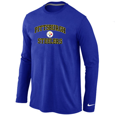 Nike Pittsburgh Steelers Heart & Soul Long Sleeve T-Shirt Blue