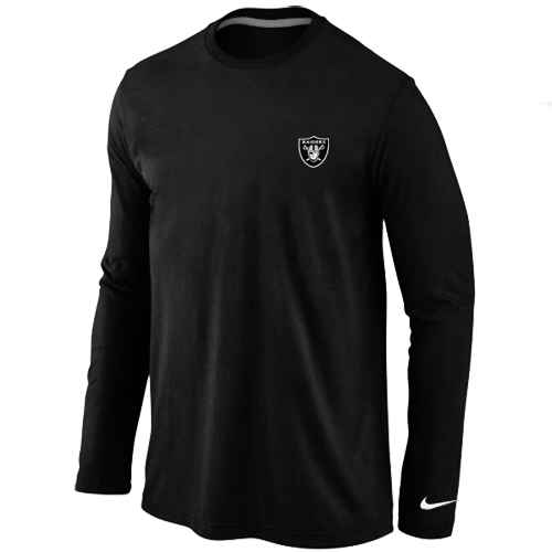 Oakland Raiders Logo Long Sleeve T-Shirt Black