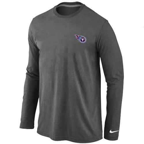 Tennessee Titans Logo Long Sleeve T-Shirt D.Grey