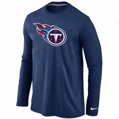 Nike Tennessee Titans Logo Long Sleeve T-Shirt D.Blue