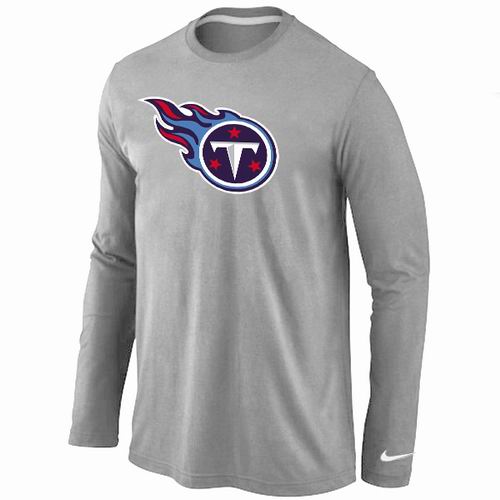 Nike Tennessee Titans Logo Long Sleeve T-Shirt Grey