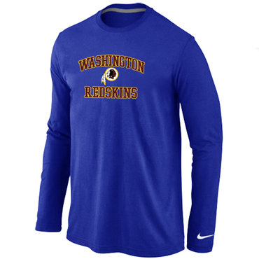 Nike Washington Redskins Heart & Soul Long Sleeve T-Shirt Blue