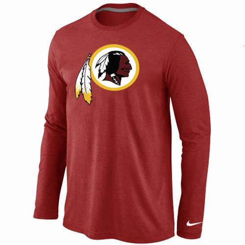 Nike Washington Redskins Logo Long Sleeve T-Shirt RED