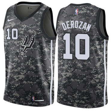 Nike San Antonio Spurs #10 DeMar DeRozan Camo NBA Swingman City Edition Jersey