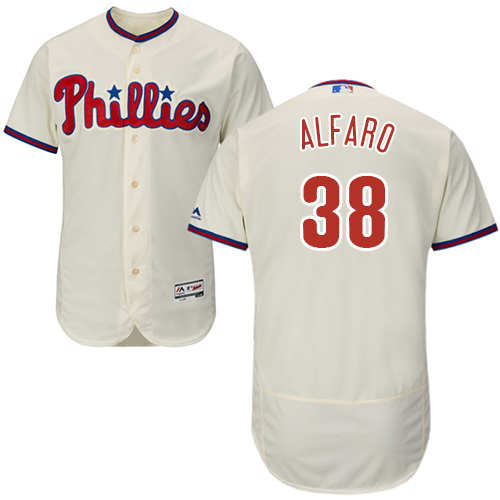 Philadelphia Phillies #38 Jorge Alfaro Cream Flexbase Authentic Collection Stitched Baseball Jersey